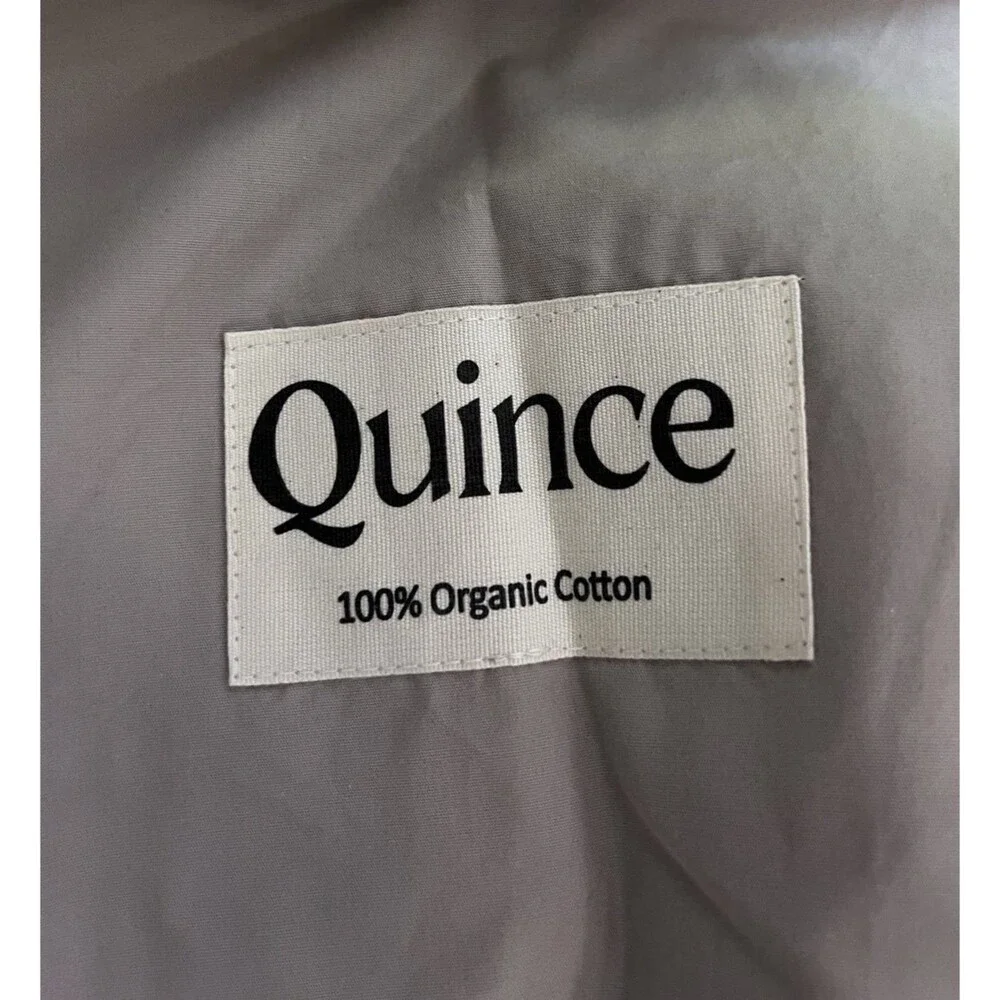 QUINCE BAMBOO DUVET COVER SET KING CAL KING tan 100% ORGANIC MSRP  $149.90